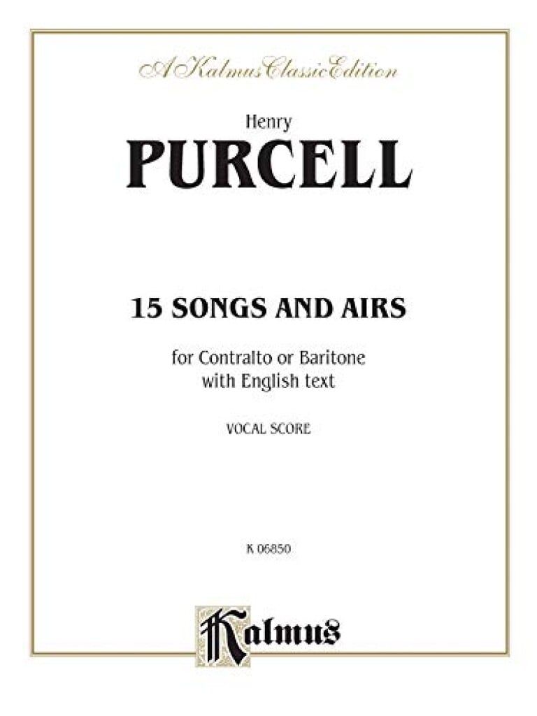 Purcell 15 Songs and Airs Contr.